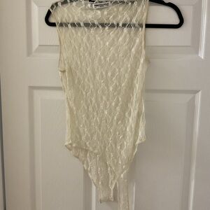 Princess Polly Lace Cream Bodysuit